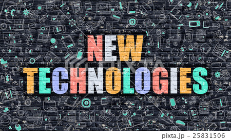 New Technologies Concept. Multicolor on Dark 25831506