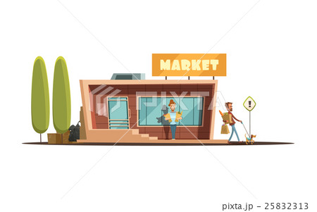 Market Building Illustration  25832313