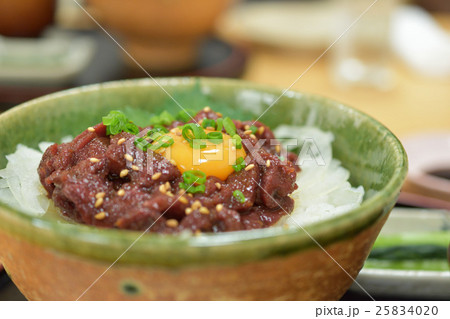 長野　茅野　馬刺しユッケ丼 25834020