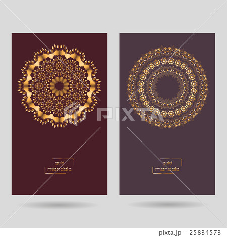 Ornamental two cards with mandala Ornamental two cards with mandala 25834573