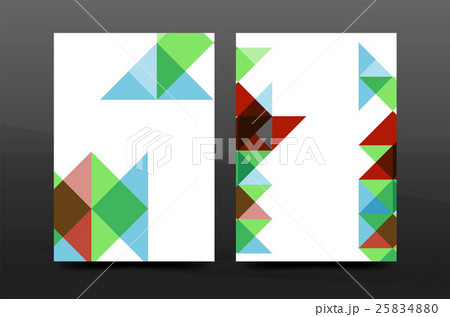 Colorful geometry design annual report a4 cover 25834880