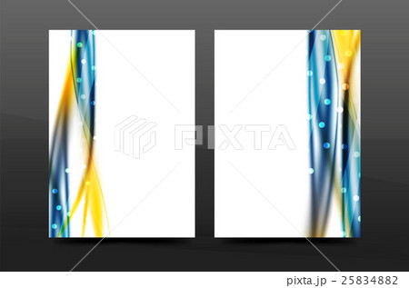 Wave pattern a4 annual report template 25834882