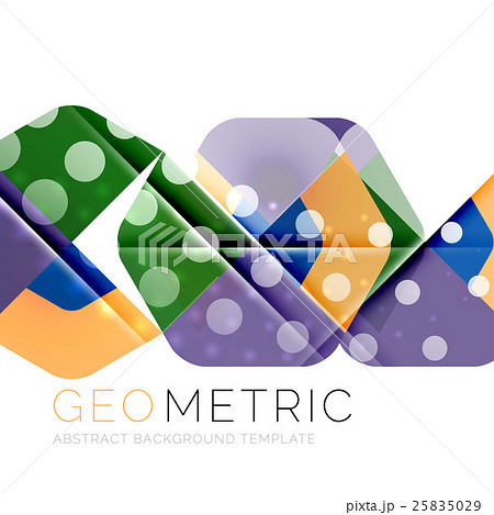 Modern abstract round shapes repititon background 25835029
