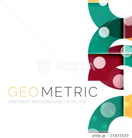 Modern abstract round shapes repititon background 25835030