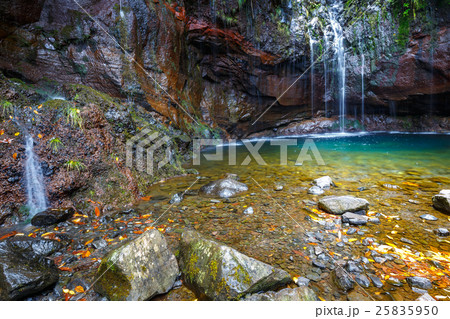 Waterfall Levada das 25 fontes, Madeira Island 25835950