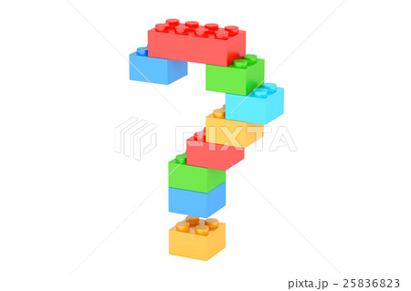 Question mark from plastic building blocks 25836823