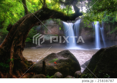Heo Suwat Waterfall in Khao Yai National Park Heo Suwat Waterfall in Khao Yai National Park 25838787