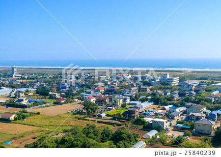 蓮沼海浜公園付近を空撮 25840239