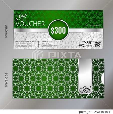 Vector illustration,Gift voucher template with Vector illustration,Gift voucher template with 25840404