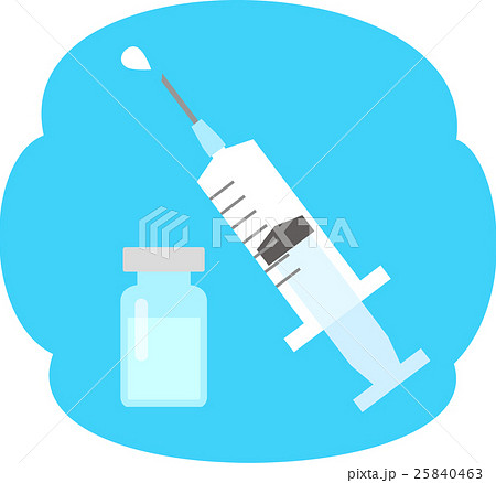 注射器と薬の小瓶 注射器と薬の小瓶 25840463