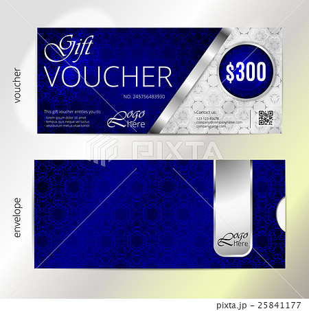 Vector illustration,Gift voucher template with Vector illustration,Gift voucher template with 25841177