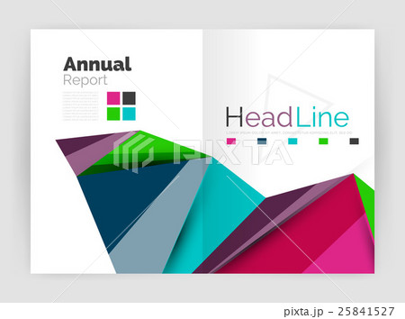 Geometric triangle business brochure template Geometric triangle business brochure template 25841527
