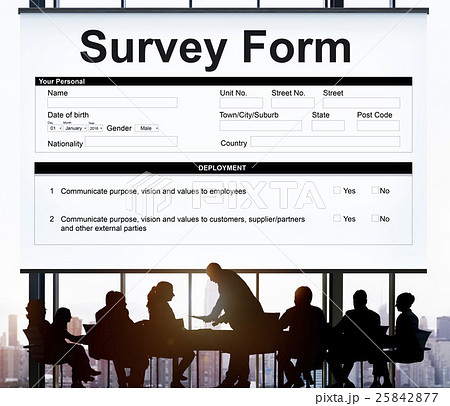 Survey Form Research Poll Form Concept 25842877