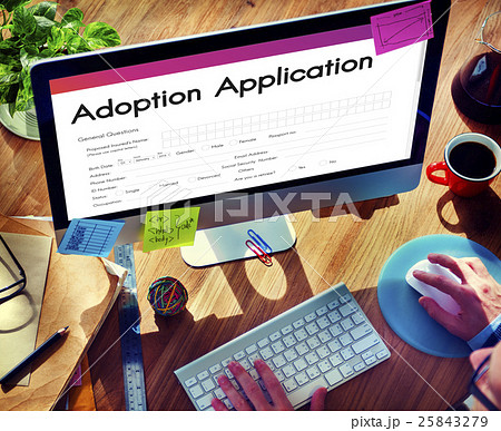 Adoption Application Family Guardianship Support Concept Adoption Application Family Guardianship Support Concept 25843279
