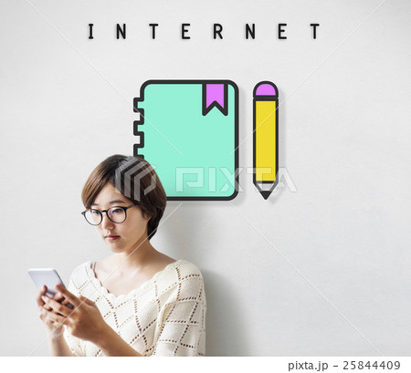 Notebook Pencil Write Communication Graphic Concept Notebook Pencil Write Communication Graphic Concept 25844409
