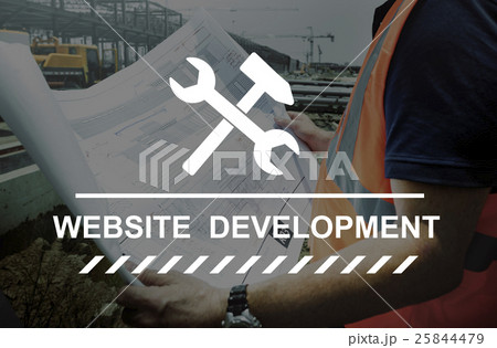 Constuction Hammer Wedge Website Webpage Concept Constuction Hammer Wedge Website Webpage Concept 25844479