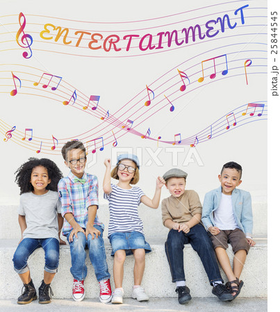 Music Notes Entertainment Melody Listening Concept 25844545