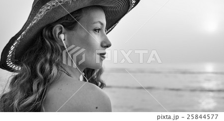 Beach Summer Holiday Vacation Traveling Relaxation Concept Beach Summer Holiday Vacation Traveling Relaxation Concept 25844577