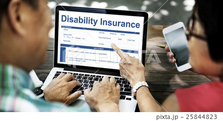 Disability Insurance Page Graphic Concept 25844823