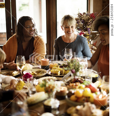 Thanksgiving Celebration Tradition Family Dinner Concept Thanksgiving Celebration Tradition Family Dinner Concept 25845084