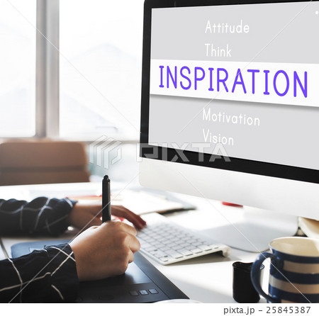 Attitude Possible Creative Inspire Simplify Words Concept 25845387