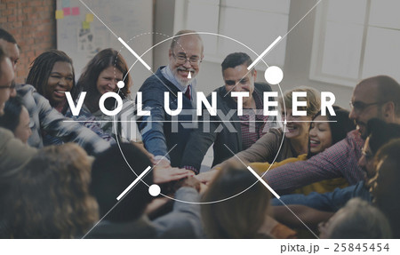 Volunteer Charity Aid Assistant Giving Help Concept 25845454