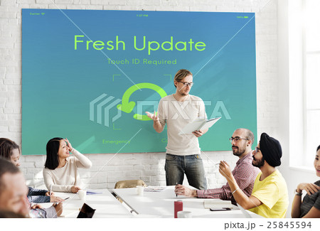 Fresh Update Upgrade New Version Concept 25845594