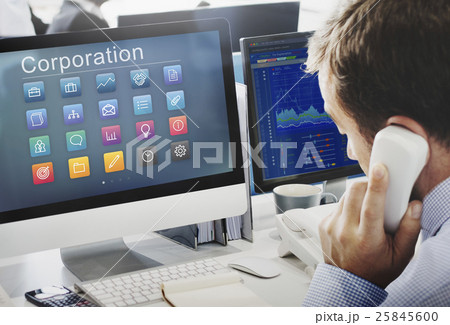 Application Business Communication Graphic Concept Application Business Communication Graphic Concept 25845600