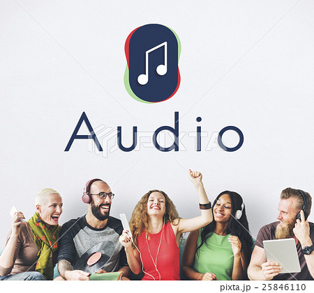 Music Note Entertainment Audio Graphic Concept 25846110