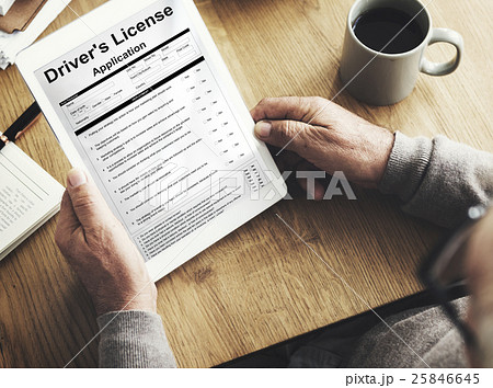 Driver’s License Application Permission Form Concept 25846645