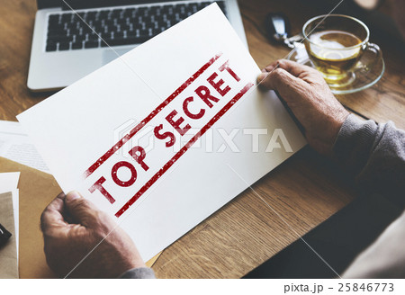 Caution Denied Pending Rejected Secret Warning Concept 25846773