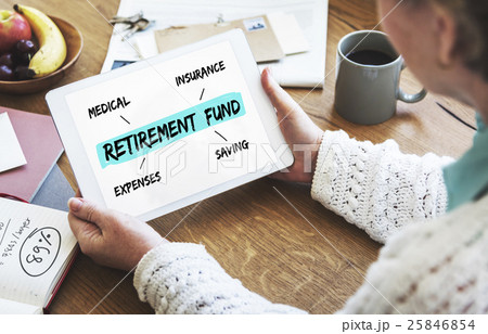 Retirement Fund Investment Diagram Concept 25846854