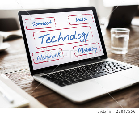 Technology Connect Data Network Mobility Words Concept 25847556