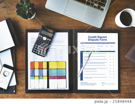 Credit Report Dispute Form Insurance Concept 25848448
