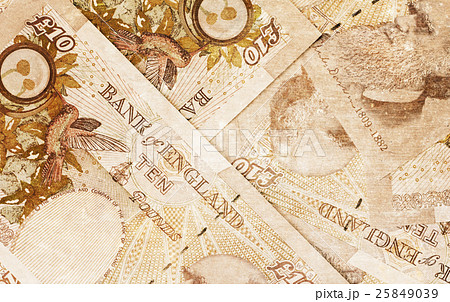 Pound currency background - 10 Pounds  25849039