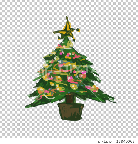 クリスマスツリーのイラスト素材