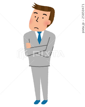 腕を組む男性社員 腕を組む男性社員 25850471