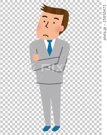 腕を組む男性社員 腕を組む男性社員 25850471