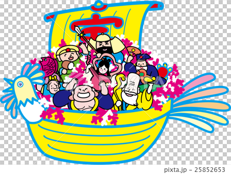 酉年　宝船　七福神 25852653