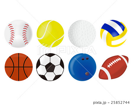 スポーツのボールイラストセットのイラスト素材