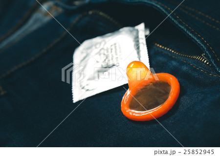 Used condom on jeans 25852945