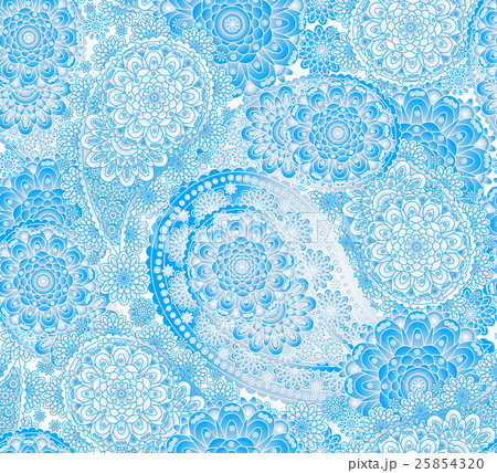 Vector seamless pattern in Eastern style. Colorful 25854320