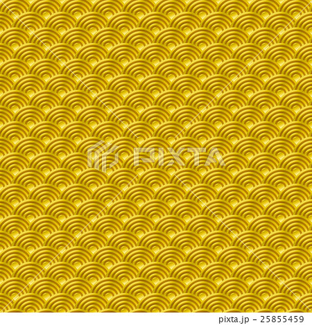 Chinese yellow gold seamless pattern dragon fish 25855459