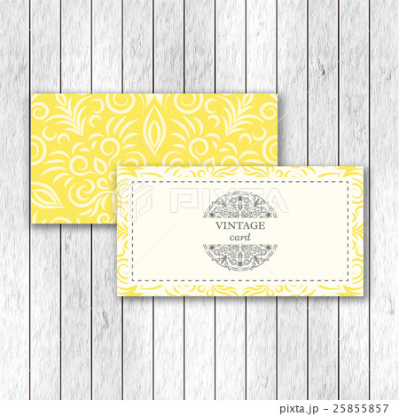 Set of ornamental business cards with mandala 25855857