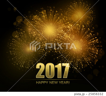 Vector Holiday Fireworks Background 25856332