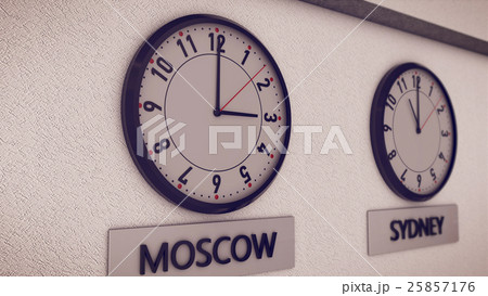 Clocks on wall 25857176