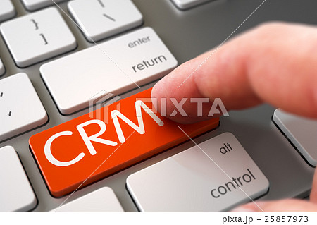 CRM - Keyboard Key Concept. 3D. 25857973