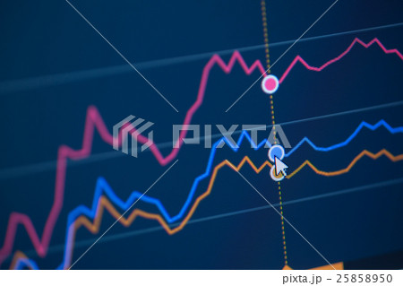 Stock market chart,Stock market data on LED displa 25858950