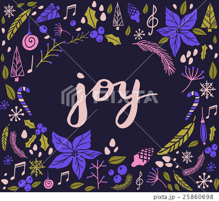 Christmas card with fir tree 25860698