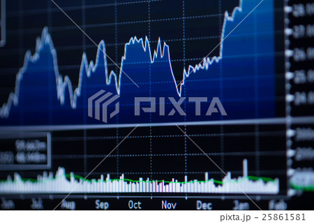 Stock market chart 25861581